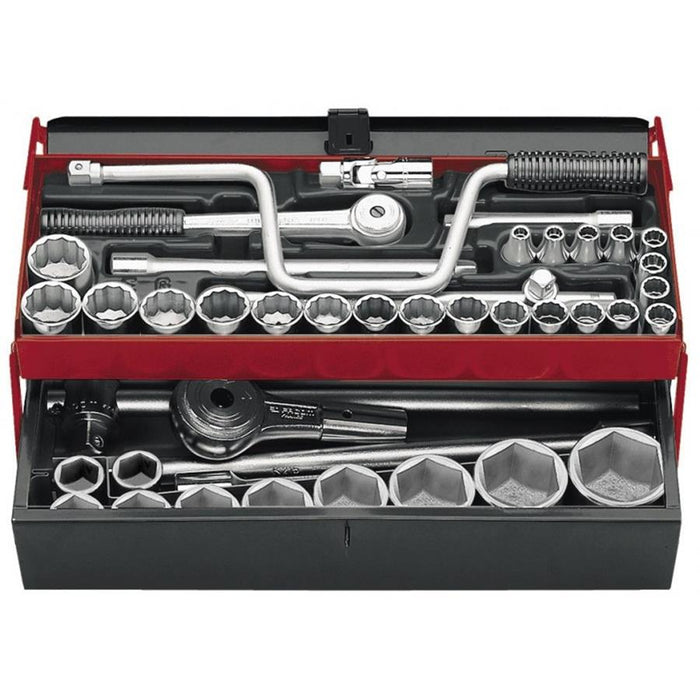 Jogo Chave Caixa Mista (1/2"- 3/4") Facom - 40 Peças