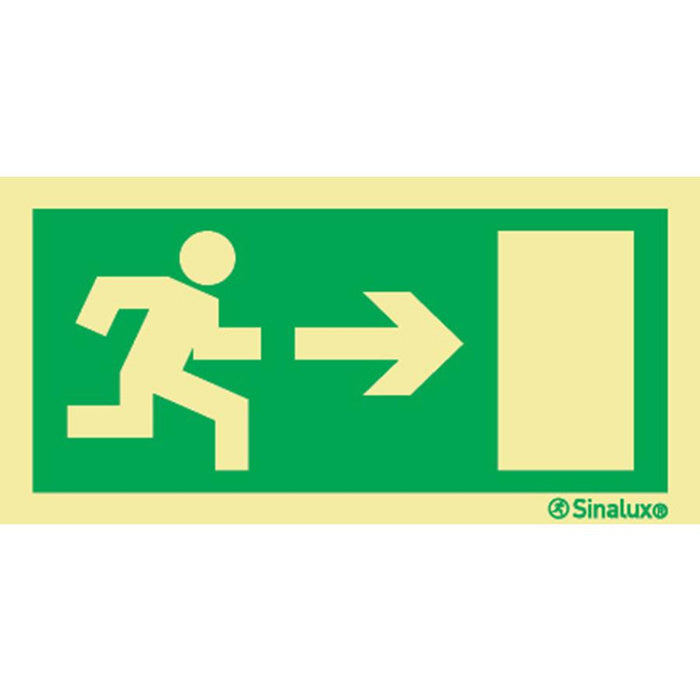 Sinalux FL/1F - Porta Saída Emergência à Drtª.