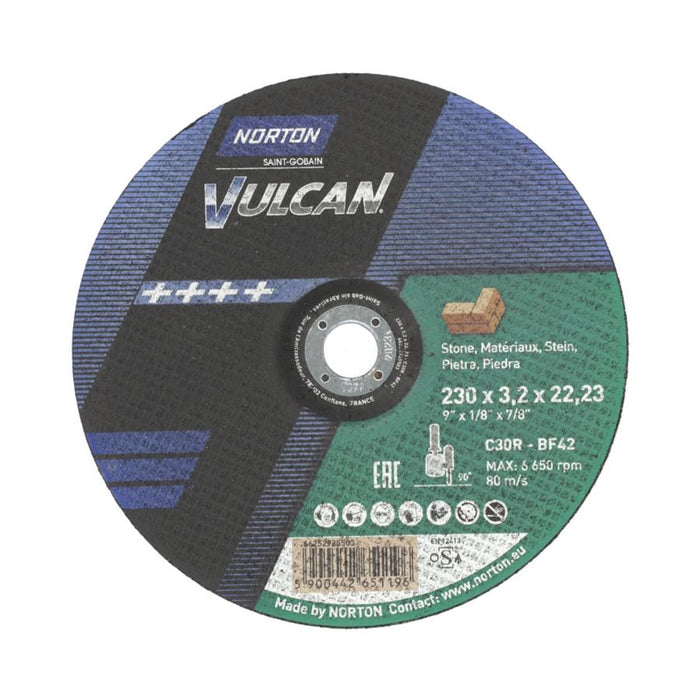 Disco Corte Pedra Vulcan 230x3,2 - CR30R-BF42  (@)