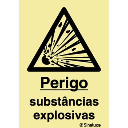 Sinalux FL/1F - Perigo Substâncias Explosivas