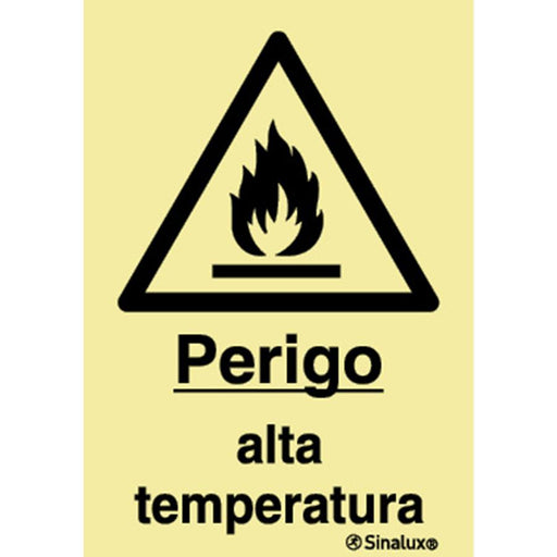 Sinalux FL/1F - Perigo Alta Temperatura