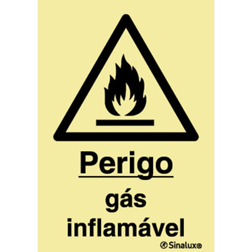 Sinalux FL/1F - Perigo Gás Inflamável