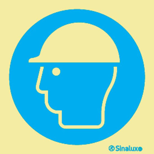 Sinalux FL/1F - Obrigatório Usar Capacete de Protecção