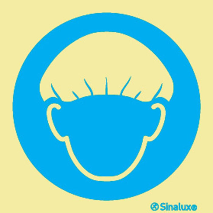 Sinalux FL/1F - Obrigatório Usar Touca de Protecção
